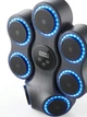 Настенный музыкальный боксерский тренажер Bluetooth 7 целей Zumi 9 скоростей 11 программ цифровой дисплей подсветка аккумулятор 4 ч 45.5×37.5 см 2 пары перчаток черный (3350001) - изображение 14