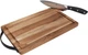 Zestaw Zwieger Optima Deska do krojenia akacjowa z ostrzałką 32 x 20.5 cm + Nóż (5903357374457) - obraz 2