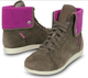 Жіночі крокси кеди Crocs LoPro Suede Hi-top Brown (37-38, коричневий) - зображення 1