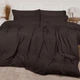 Комплект постільної білизни Велюр Winter Frost 28-0003 Brown Velvet Полуторний - зображення 1