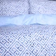Простирадло Поплін 00-5 "Geometry Blue" 220*240 - зображення 3