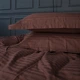 Простынь Satin Stripe 30-0006 Dark Brown 200*220 - изображение 5