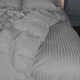 Простирадло Satin Stripe 30-0010 Light Gray 110*160 - зображення 1