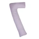 Подушка для вагітних та відпочинку Г-подібна №8412 16-5703 Light Gray EcoSilk Ranforce Elite 140*40*20 - зображення 8