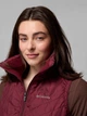 Теплый жилет короткий женский Columbia 195254472 L Бордовый (1159863478) - изображение 6