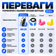 Беруші для сну роботи захист від хропіння беруші для плавання стрільби Pavlysh PA-M11BL - зображення 4