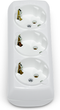 Колодка Borsan з заземленням 3 розетки White (BR-1553-0) - зображення 2