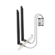 Мережева карта EB-LINK Intel BE200 WiFi7 / 8774 Мбіт/с / Bluetooth 5.4 / Три діапазони / MU-MIMO / M.2 - зображення 1
