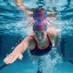 Шапочка для плавания Aquaget AQ0034 Pink/Sky Blue - изображение 2