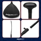 Весло для SUP-доски Aquaget 160-208 см регулируемое, складное AQ0051 Black - изображение 11