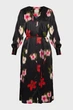 Жіноча чорна сукня з візерунком RELAXED FLORAL PRINT SHIRT DRESS Gant 36 4503367 - изображение 1
