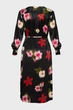 Жіноча чорна сукня з візерунком RELAXED FLORAL PRINT SHIRT DRESS Gant 36 4503367 - изображение 2