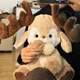 Мягкая игрушка олень 35 см плюшевый олененок с большими рогами, новогодняя игрушка лось с наполнителем ПП хлопок - изображение 3