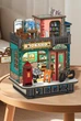 3D деревянный конструктор-румбокс с радио и LED-подсветкой "Bookshop" DIY интерьерный кукольный домик - изображение 3