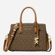 Сумка крос-боді через плече жіноча зі штучної шкіри маленька Michael Kors Laila 32F5G9IC0B 252 Коричнева (800070362006) - зображення 1