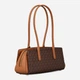 Сумка багет сідло жіноча зі штучної шкіри Michael Kors Laila 30T6G9IT0B 252 Коричнева (800070364535) - зображення 4