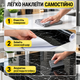 Самоклейна ПВХ плівка 2шт 5 м х 60 см інтер’єрна водостійка універсальна ремонтна дизайнерська для меблів стін стільниці дверей декору інтер’єру будинку кухні ванної кімнати чорний мармур (чорна) - зображення 6