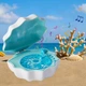Нічник-колонка у вигляді мушлі з Bluetooth, акумуляторний LED-світильник, музичний нічник для дому - изображение 6