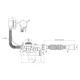 Сифон для ванни Agua BS05P 1 1/2“х40/50мм (CV033455) - изображение 2