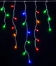 Гирлянда Бахрома 120 LED, ширина 3 м, высота 0,5 м, прозрачный провод, мульти, 8 режимов, 220 В, 1503-01 - изображение 2
