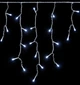 Гирлянда Бахрома 80 LED, 2м х 0.5м, прозрачный провод, белая, 220 В, 1502-03 - изображение 2