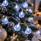 Гирлянда Шарики Прозрачные 20 LED, 5 м, белый, с переходником, 220 В, 1620-03 - изображение 2