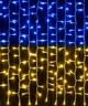 Гирлянда Штора 120 LED, 1.8м х 1.2м, желто-синяя, 220 В, 1518-26 - изображение 2