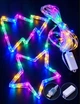 Гирлянда Штора-роса «Ёлочка и звёздочка» 3 м × 1 м, 10 фигур, 200 LED, 8 режимов + USB, мульти, 1948-01 - изображение 1