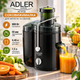 Соковыжималка Adler AD 4132 800 Вт с титановыми лезвиями Соковыжималка для фруктов и овощей Центробежная с системой капля-стоп - изображение 1