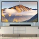 Экран для проектора 150" дюйма BIOSCOPE Touch 16:9 настенный портативный Стрейчевая ткань белая в комплекте крепление для дома и улицы универсальный экран для проектора путешествий полотно для фильмов офиса и дома - изображение 11