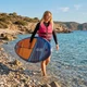 Набір дошка SUP AQUASTIC Perth Sport 11'4 MSL 345 см, до 150 кг, з веслом 2в1 та насосом (AQS-B6I039-OR) - зображення 6