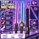 Набор из 2 световых мечей HX609 в ножнах, RGB-подсветка, звук, пар и искры, 65/70 см, 6+ - изображение 2