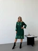 Женской платье с этничным принтом изумрудное 44-58 с1524.5078.1 - изображение 1
