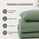Комплект постельного белья King Size из микрофибры сатин 220×200 см SB-220 зелёный в горошек - изображение 9