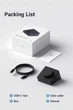 Док-станція Hagibis Black-1102A USB-C з регулятором гучності RGB RJ45 - зображення 2