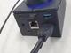 Док-станція Hagibis Black-1102A USB-C з регулятором гучності RGB RJ45 - зображення 3