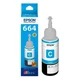 Чернила оригинальное EPSON 664 Cyan (70мл) для L100/L200/L312/L382 голубые контейнер (C13T66424A-EcoTank) - изображение 3