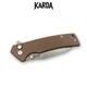 Ніж Складаний Karda J313 Brown Damascus - изображение 4
