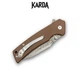 Ніж Складаний Karda J313 Brown Damascus - изображение 5