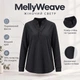 Женский удлиненный свитер свободного кроя MellyWeave, черный, размер L-XL - изображение 1
