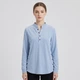 Женский удлиненный свитер свободного кроя MellyWeave, голубой, размер L-XL - изображение 2