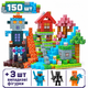 Магнитный конструктор Minecraft 150 шт по игре Майнкрафт Мир биомов Mk001066 - изображение 8