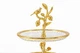 Фруктовница Royal Grace 1295-2 стеклянная 2-х ярусная 22.5х26х35 см Прозрачный с золотистым - изображение 2