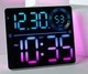 Настенные часы 6692R с календарем, температурой, влажностью, RGB и пультом - изображение 2