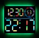 Настенные часы 6692R с календарем, температурой, влажностью, RGB и пультом - изображение 3