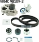 Комплект ремня ГРМ с помпой SKF (VKMC98109-2) - изображение 3