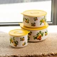 Контейнеры для еды фарфоровые Lemon 9,5/13/15 см Yiwu TS-3P-1 [[optionset1]] TS-3P-1 TS-3P-1 - изображение 2