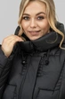 Куртка-пуховик женская зимняя с капюшоном биопух All Posa Мрия 102942 58 черный - изображение 7