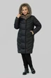 Пальто-пуховик женский зимний с капюшоном биопух All Posa Жаклин 102932 50 черный - изображение 10