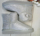 Жіночі уггі Міні Замш сріблі з Гудзиком UGG Bailey Button II Mini Bling Silver (39, сріблястий) - изображение 3